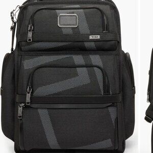NEW Tumi ALPHA 17” Brief Pack Polyester Laptop Backpack REFLECTIVE TUMI JACQUARD